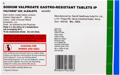 Valparin 500 Alkalets Tablet 10 Valparin 500 Alkalets Tablet 10